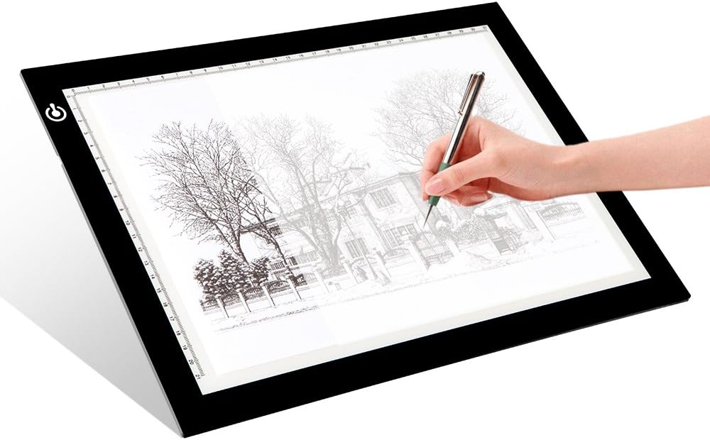 A3 Light Box Sketching Ultra-Thin Stepless Brightness Control with Memory Function USB Powered Tatoo Pad for Animation Magnetic LED Copy Board Drawing Tracing Light Pad Stencilling X-ray Viewing