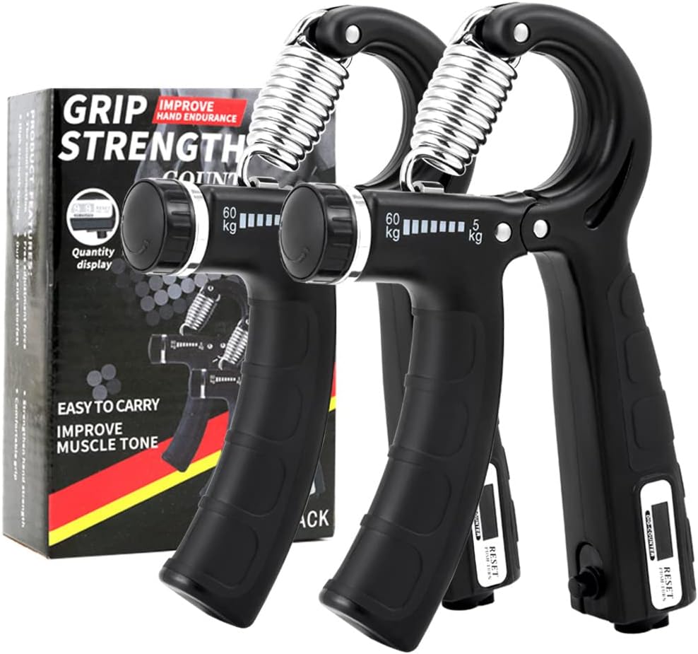 Hand Grip Trainer Gripper Strengthener Adjustable Gym Wrist Strength Exercise_SG