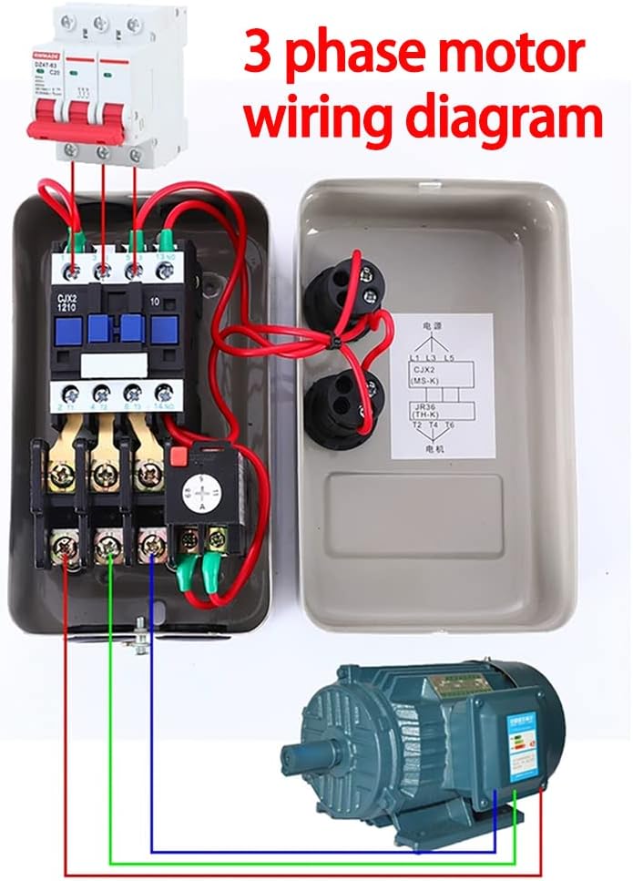 Magnetic Electric Motor Starter Control, 220v Single Phase Air Compressor Wiring Diagram
