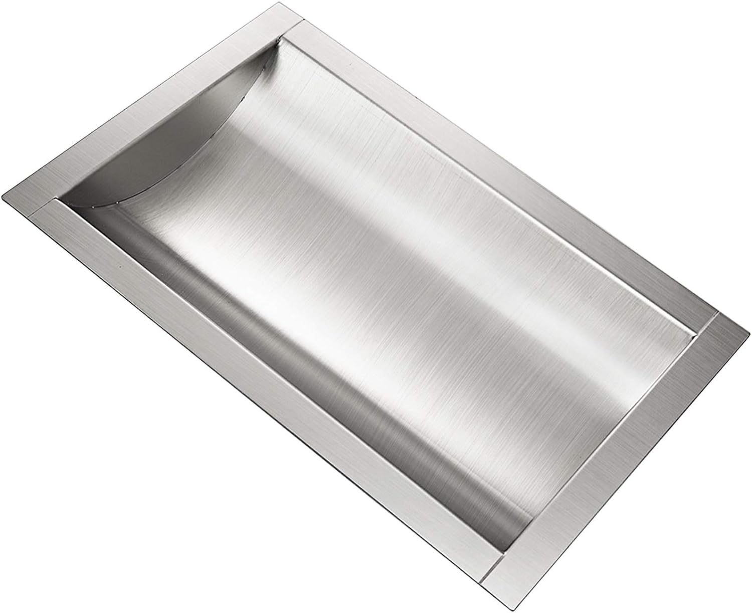 x 10" d 12" Stainless Steel Drop-In Deal Tray Brushed Finish w 