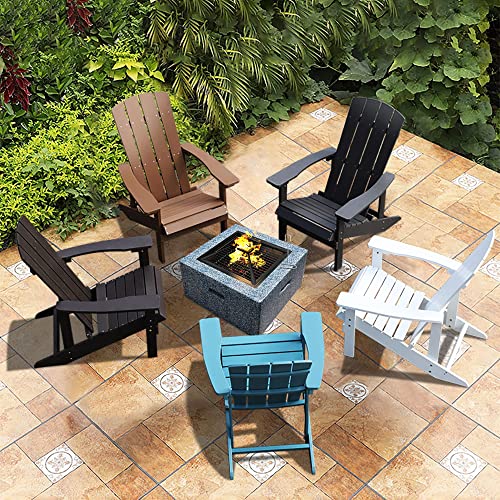 Aok Garden Adirondack Chairs Set Of, Fire Pit Set With Adirondack Chairs