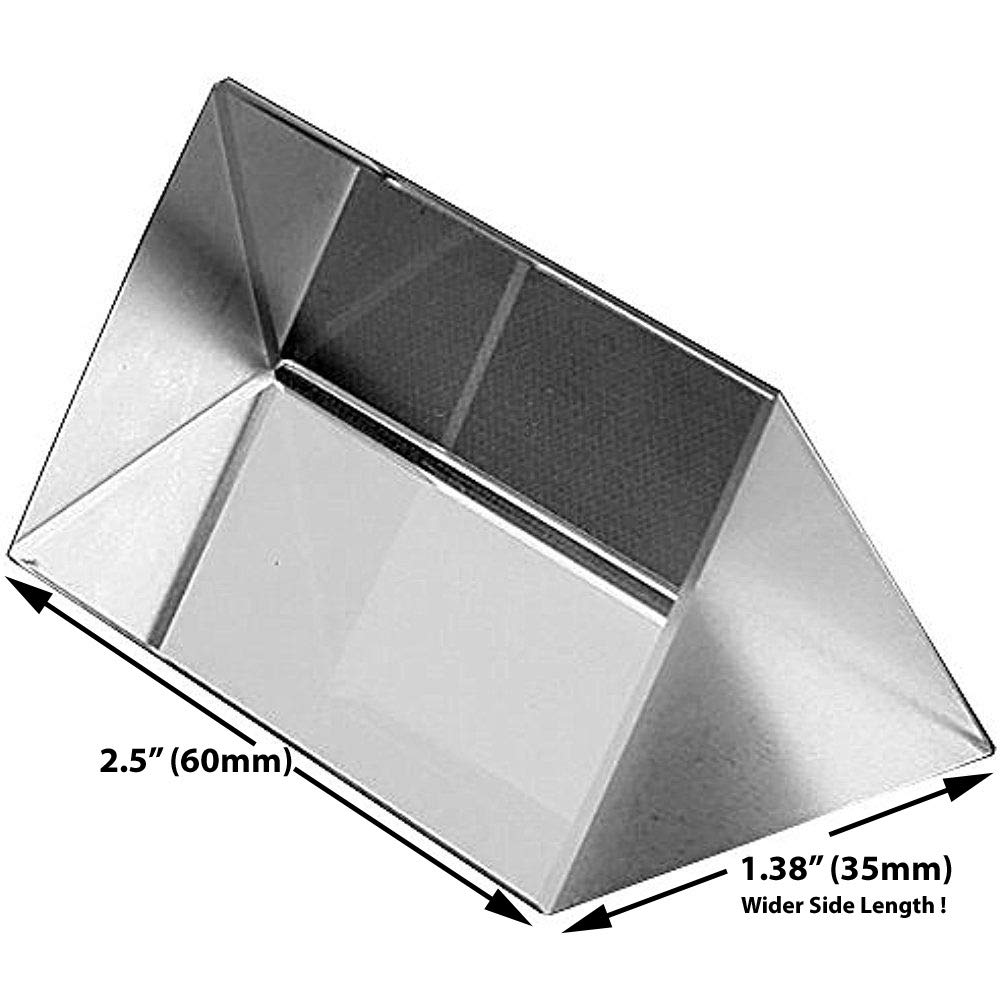 2.5 + 4 + 6 Sumnacon Photography Prism Crystal Glass Triangular Prism Full Rainbow Color Spectrum Best for Photography