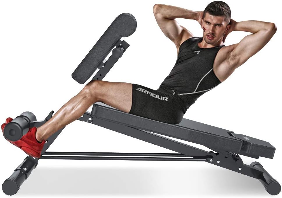 Ab Bench Roman Chair Adjustable Hyperextension Angle Abdominal Bench Gym Exercis 