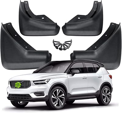 LFOTPP Mud Flaps for 2018 2019 2020 2021 2022 Volvo XC40 Splash Guards Mudflap Fender Mudguards Pack of 4 Black