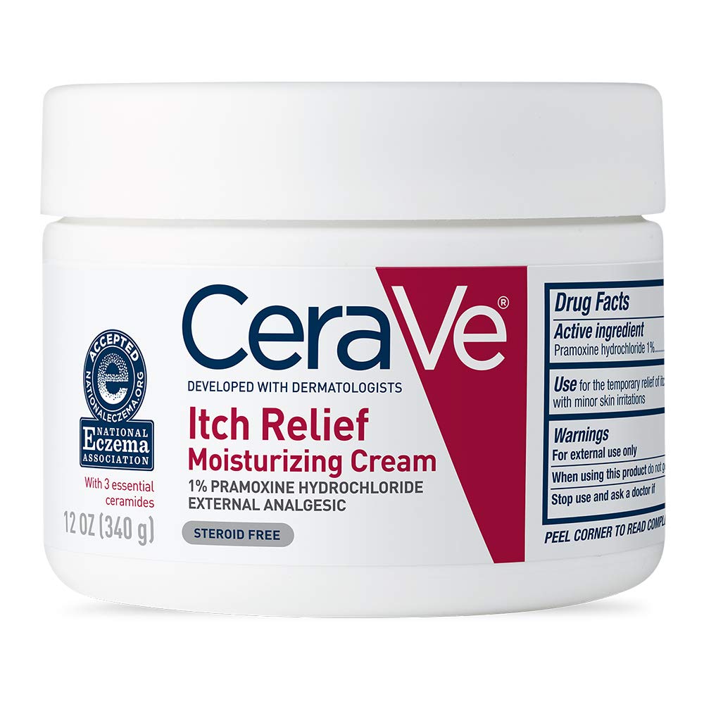 Buy CeraVe Moisturizing Cream for Itch Relief | Anti Itch Cream with  Pramoxine Hydrochloride | Relieves Itchy with Minor Skin Irritations,  Sunburn Relief, Bug Bites | Fragrance Free | 12 Ounce Online in Pakistan.  B017610BFO