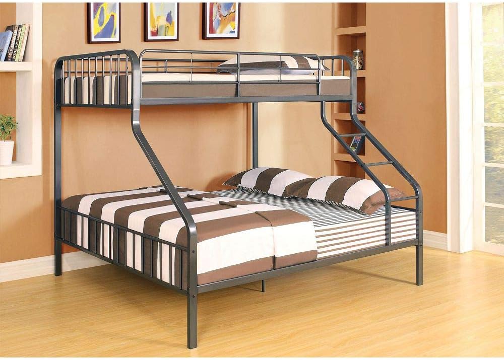Metal Bunk Beds Twin Xl Over Queen, Extra Long Twin Bunk Beds With Stairs