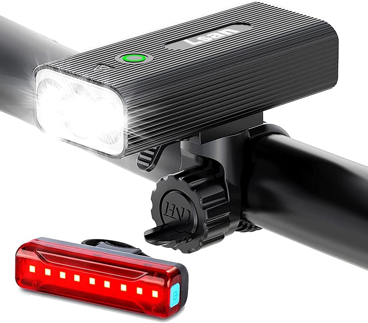 Rechargeable iPX6 1200 Lumens Bicycle Light Bike Headlight LED Taillight USB
