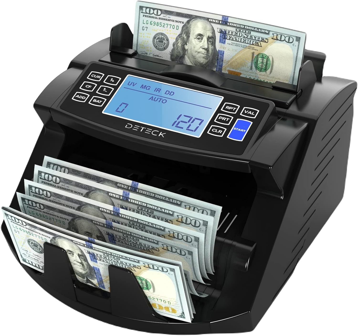 Standard Business Grade Bill Cash Counter Machine -Doesnt Count Value of Bills Kaegue Counterfeit Bill Money Detector Machine Money Counter Machine with UV/MG/IR/MT