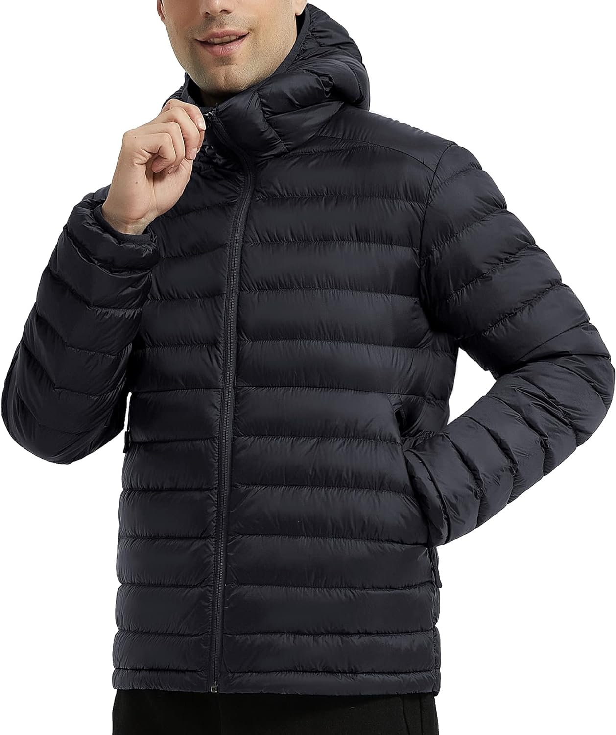 Mens Lightweight Packable Outwear Puffer Down Coats