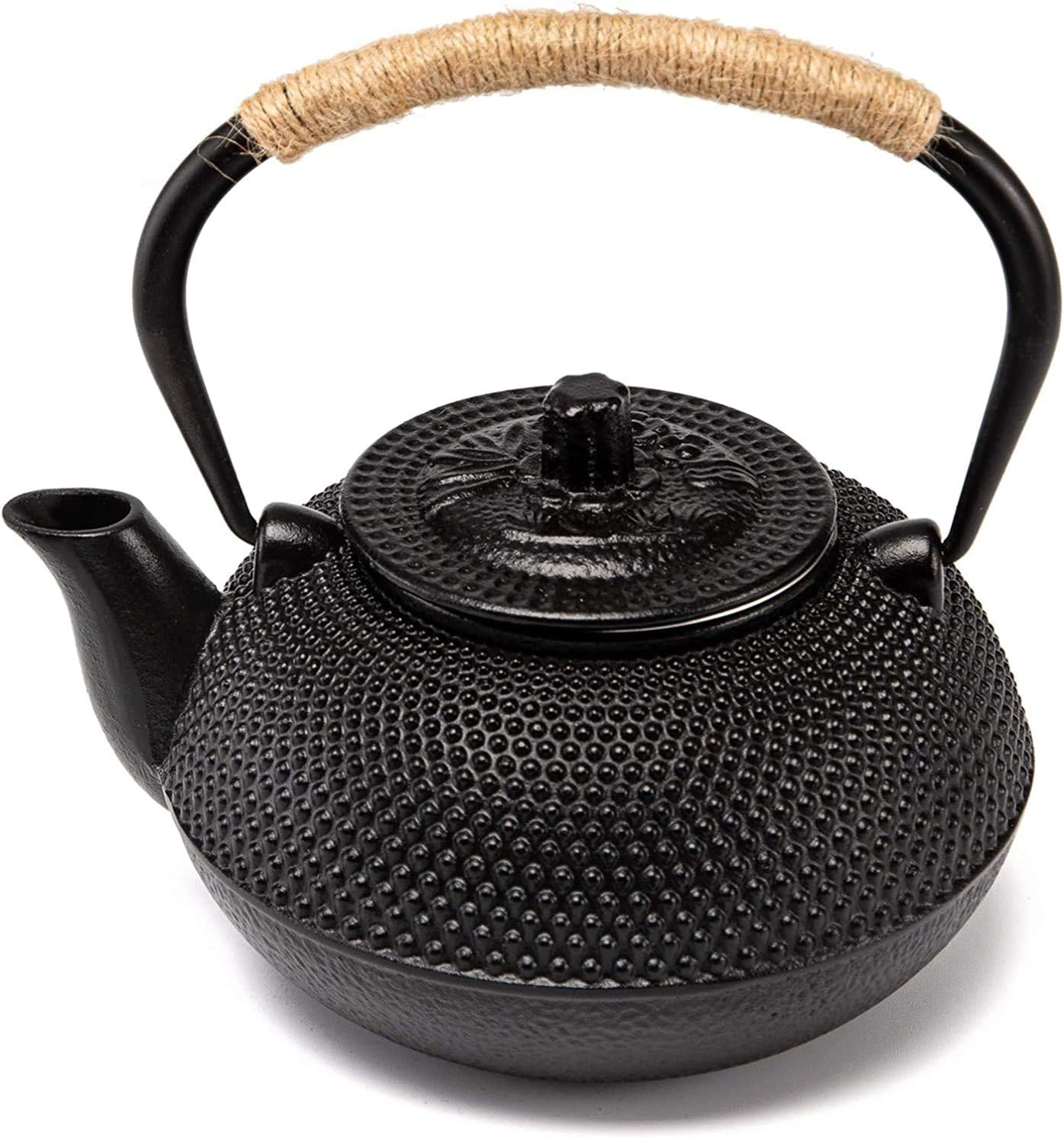 900ml Cast Iron Teapot Hobnail Japanese Style Tea Pot Kettle with Infuser Filter 