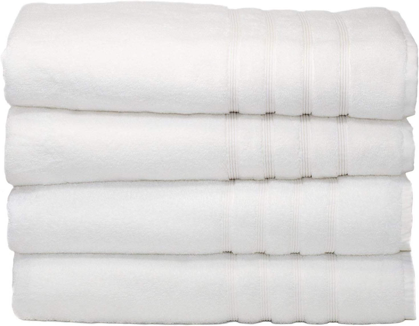 2 Pack Oversize Bamboo Cotton Bath Towels Premium Ultra Soft Absorbent Towel 