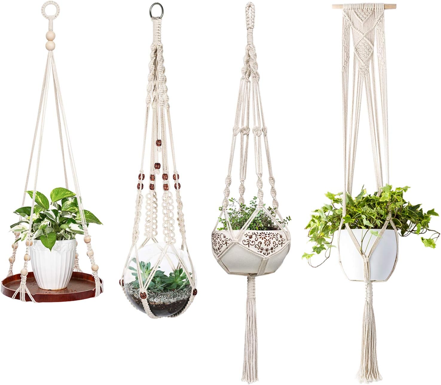 Macrame Decorative plant Hanger for 4 pots