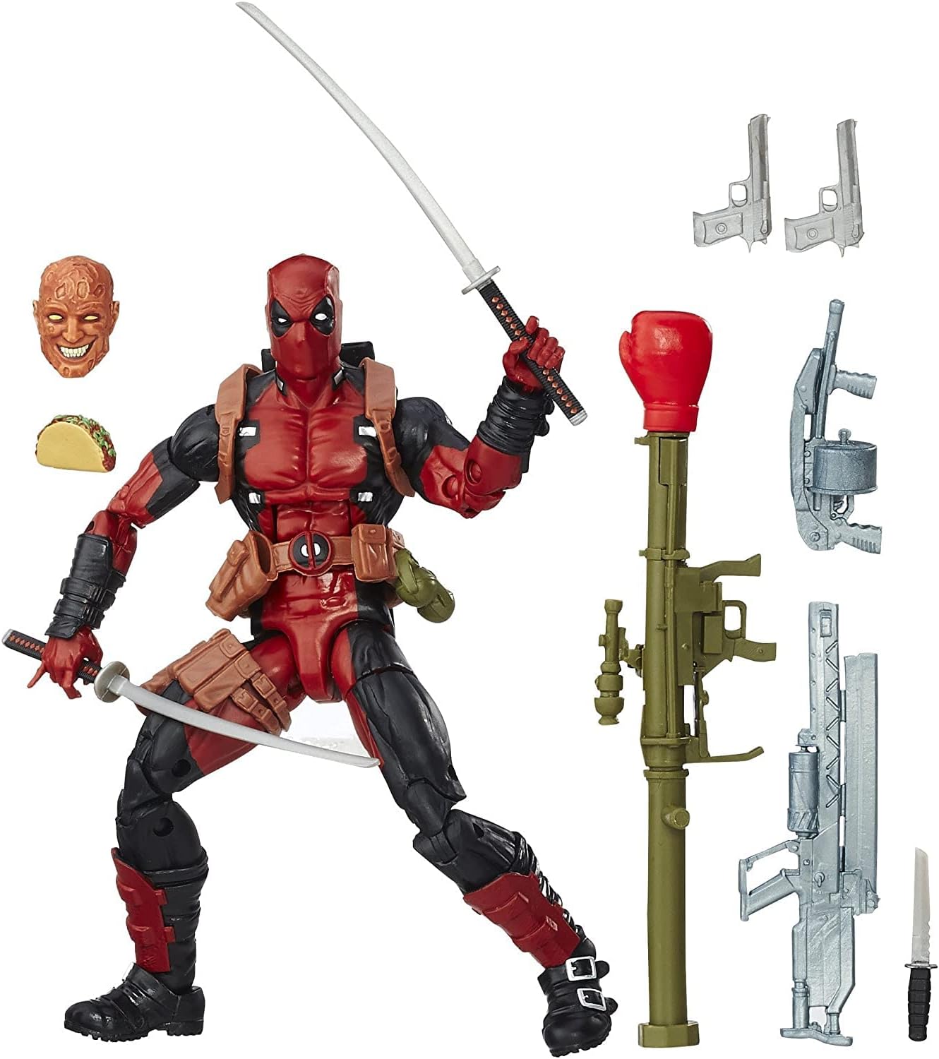 Deadpool Figure Action Marvel 12 Inch Weapon Accessory Toy Kids Play Xmas Gift 