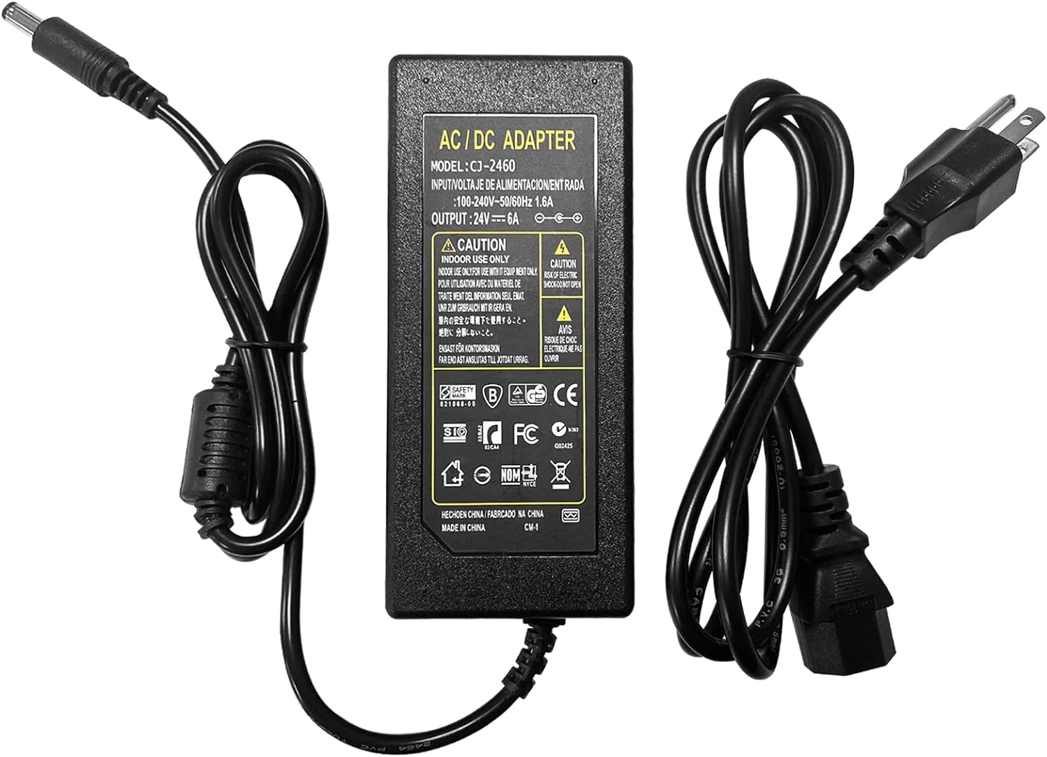 12V 6A Power Supply AC to DC Adapter for LED Light Survilliance Camera 5.5 x 2.5 
