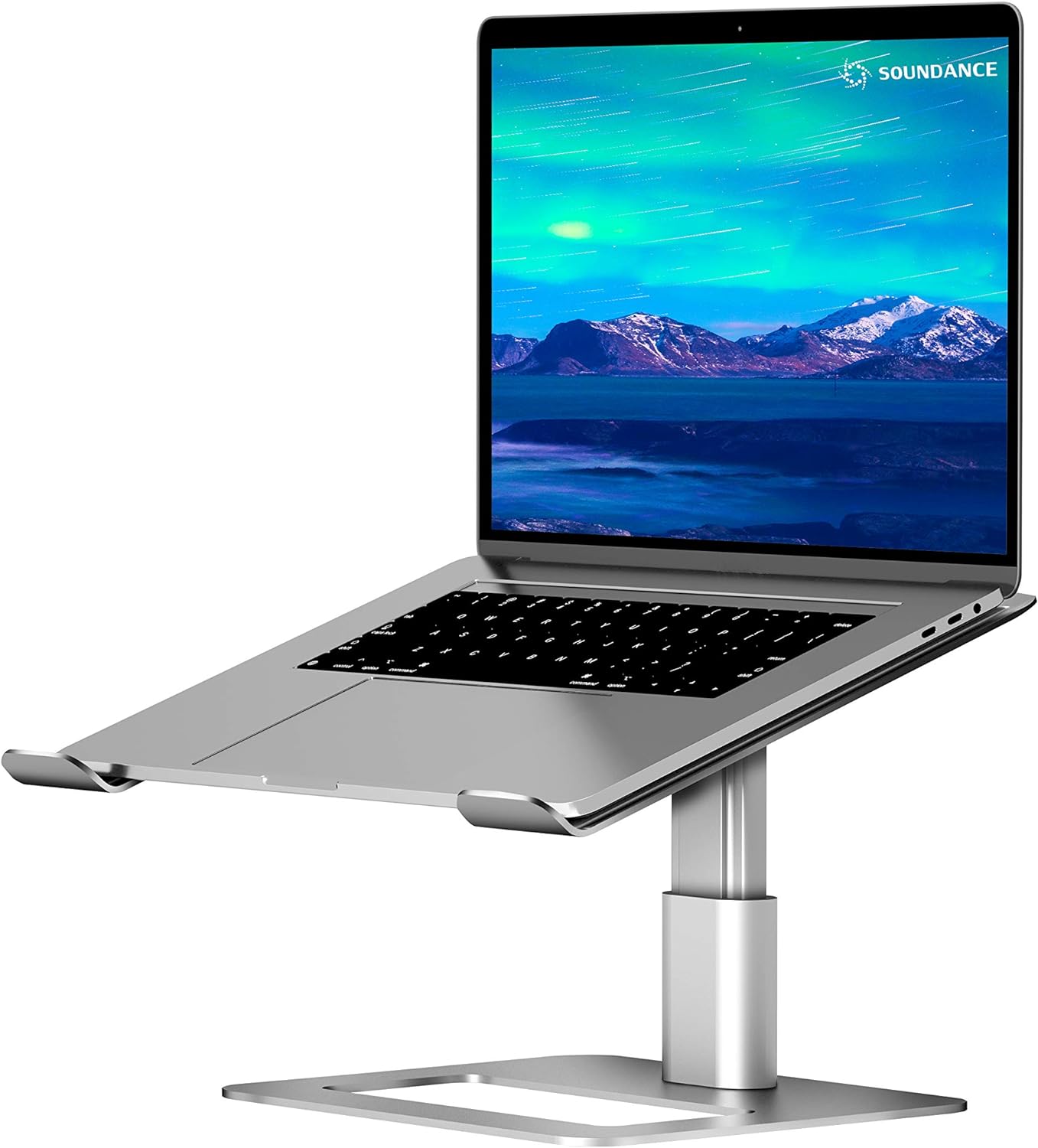 Aluminum Alloy Adjustable Laptop Stand HP Household Portable Laptop Stand Silver Suitable for Laptops Under 17.3 Inches Ergonomic Desk Compatible with MacBook Pro 