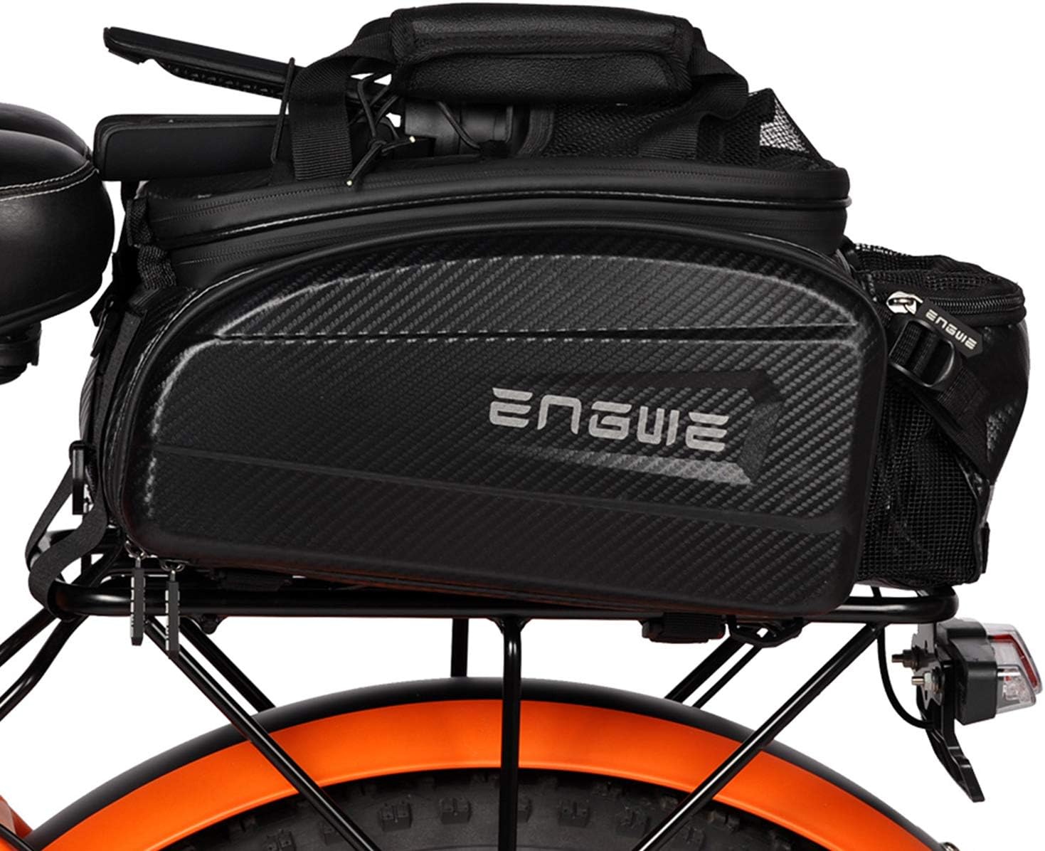 Large Cycling Bicycle Rear Seat Bag Bike Pannier Saddle Rack Storage Handbag 6L 
