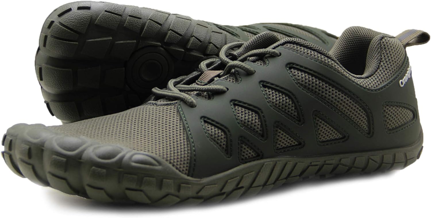 Oranginer Mens Barefoot Shoes Minimalist Cross Training Shoes for Men Big Toe Box