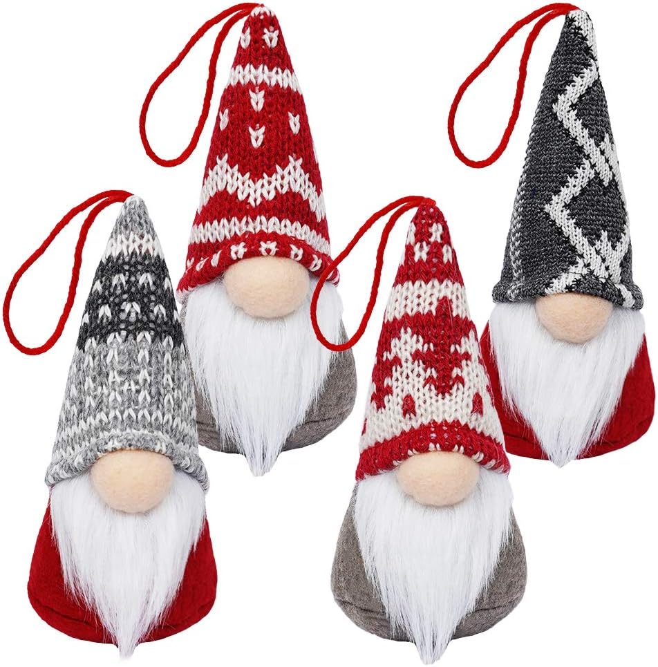 Christmas Gnome Decorations Plush Handmade Tomte Swedish Gnomes Xmas Elf Doll