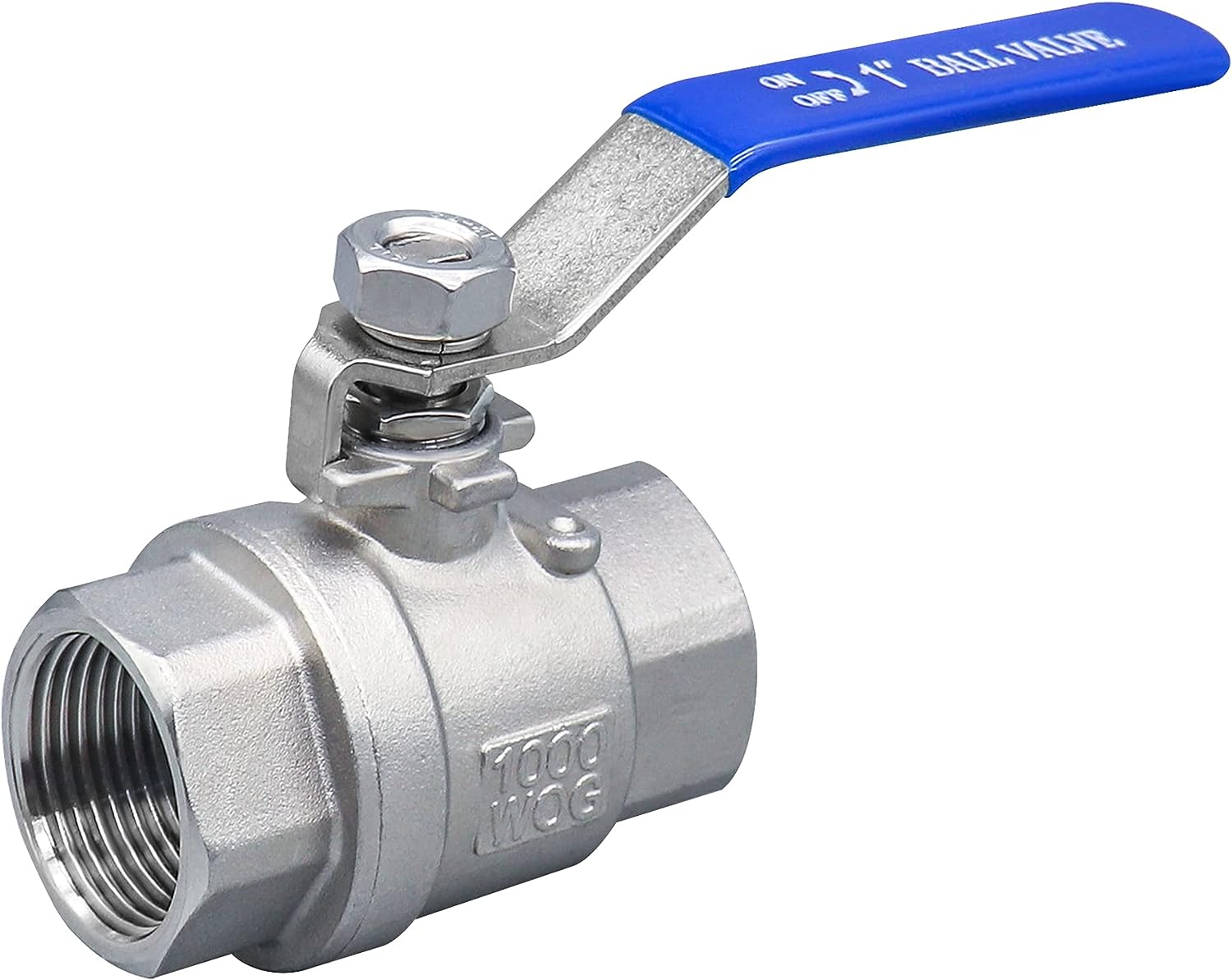 1/4" Inch NPT Stainless Steel 316 Ball Valve REDUCED Port 1000 WOG Lockable 