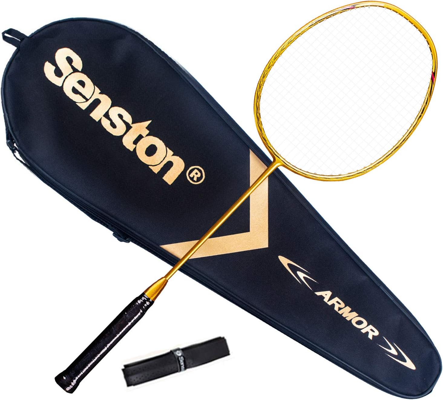 68g Badminton Racquet Light Racket Set Carbon Fiber 7u Best Tournament Single Shuttle Bat Carrying Bag