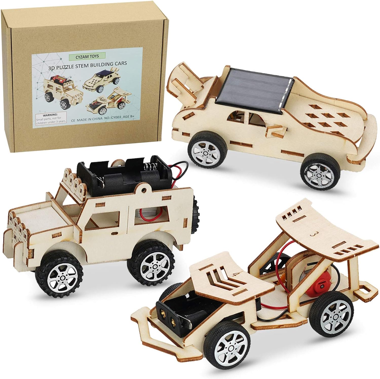 Solar Car DIY Toy Sets Solar Powered Car Kits Educational Science For Kids Gift 