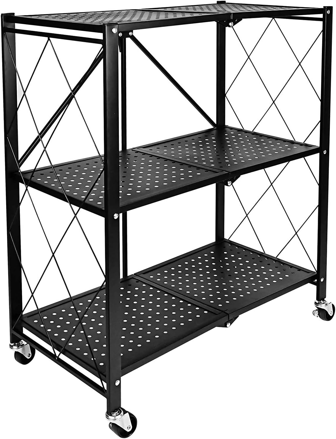 Kitchen Garage Storage Wire Shelves Unit 3 Tier Shelving Holder Organizer Rack 