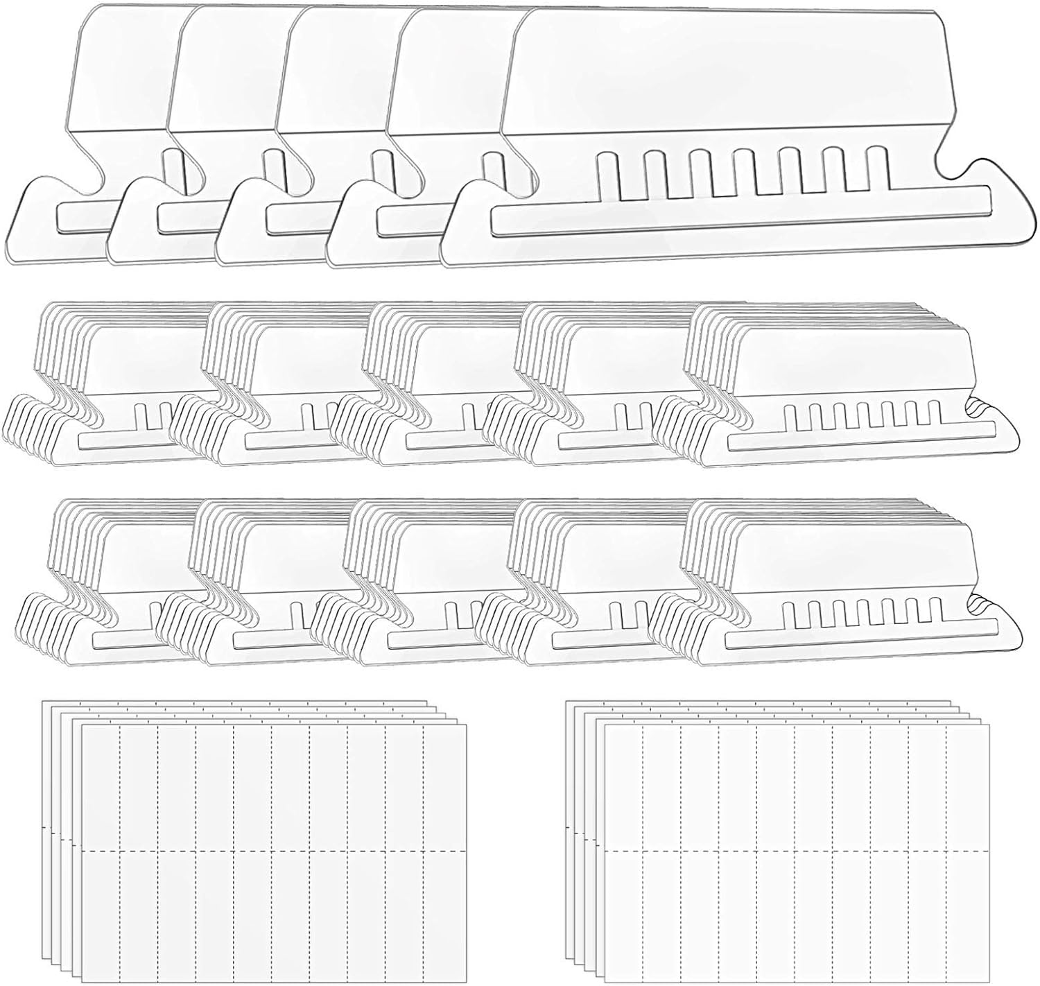 Jovitec 120 Sets Hanging Folder Tabs and Inserts for Quick Identification of ...