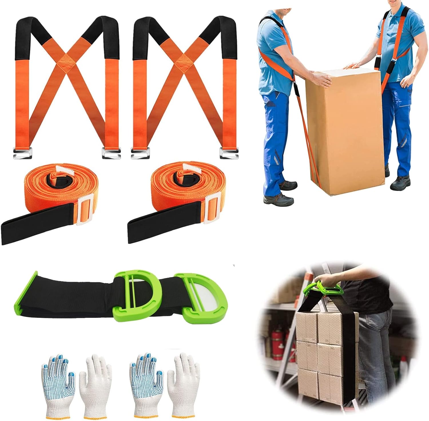 Heavy Big Items Lifting Moving Straps Harnesses Furniture Cargo Movers Aid New 