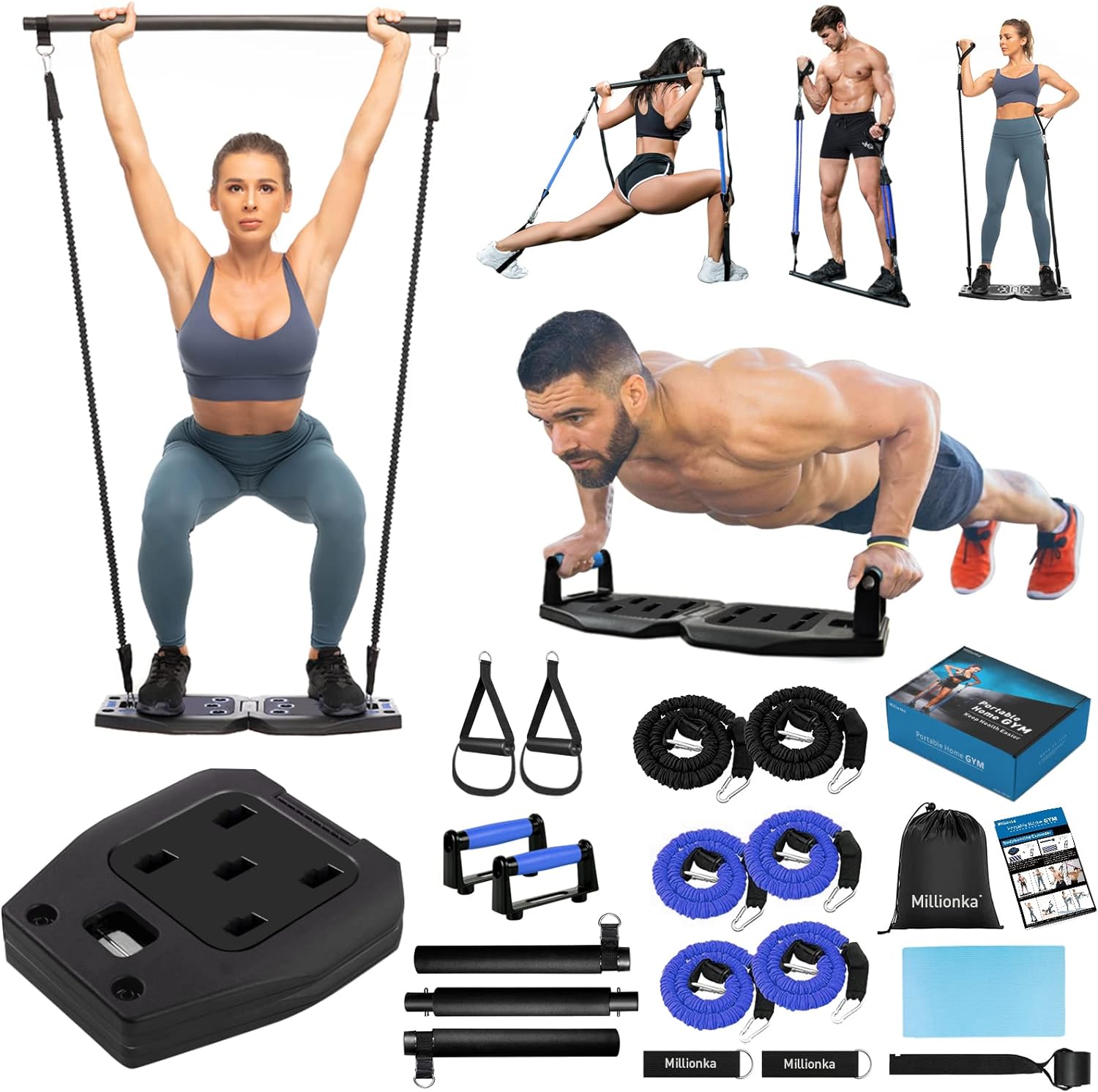 Push Up Rack Board System Complete Body Training Maximum Gym Fitness Gear US 