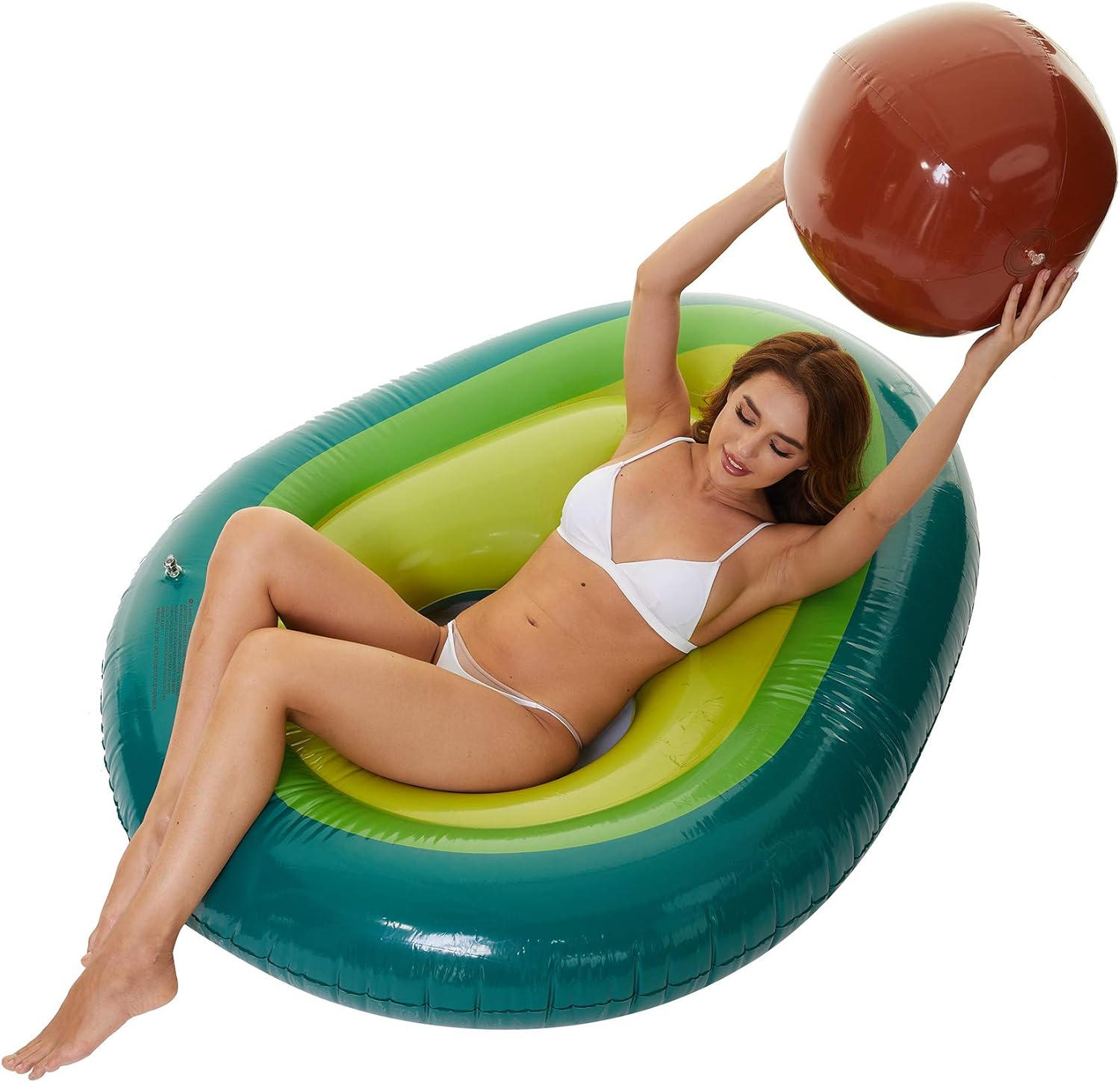 Avocado Pool Float for Adults Inflatable Toys Swimming Floating Bed Loungers the 