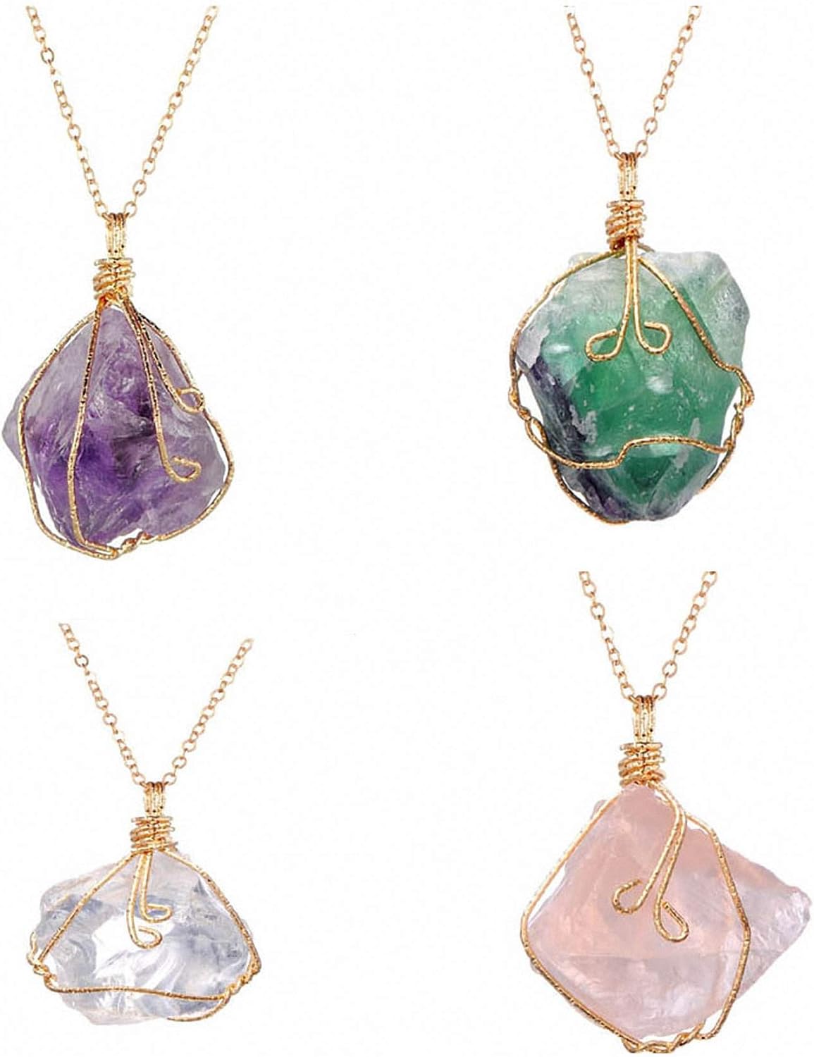 Rose Quartz Penguin Pendant Necklace|Semi Precious Stone Jewelry|14k gf Pendant 