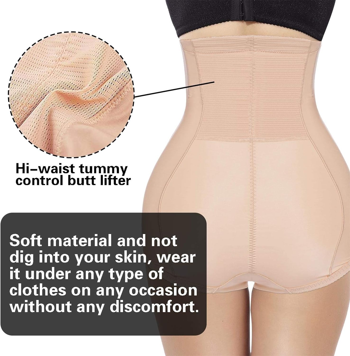 BRABIC Postpartum Girdle High Waist Control Panties for Women Butt Lifter Belly Slimming Body Shaper Underwear