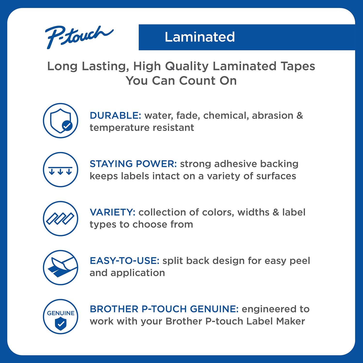 Standard Laminated P-Touch Tape Black on Red 24 mm 1 8 m 26.2 ft Brother Genuine P-Touch TZE-451 Tape For Indoor or Outdoor Use Single-Pack Water-Resistant 