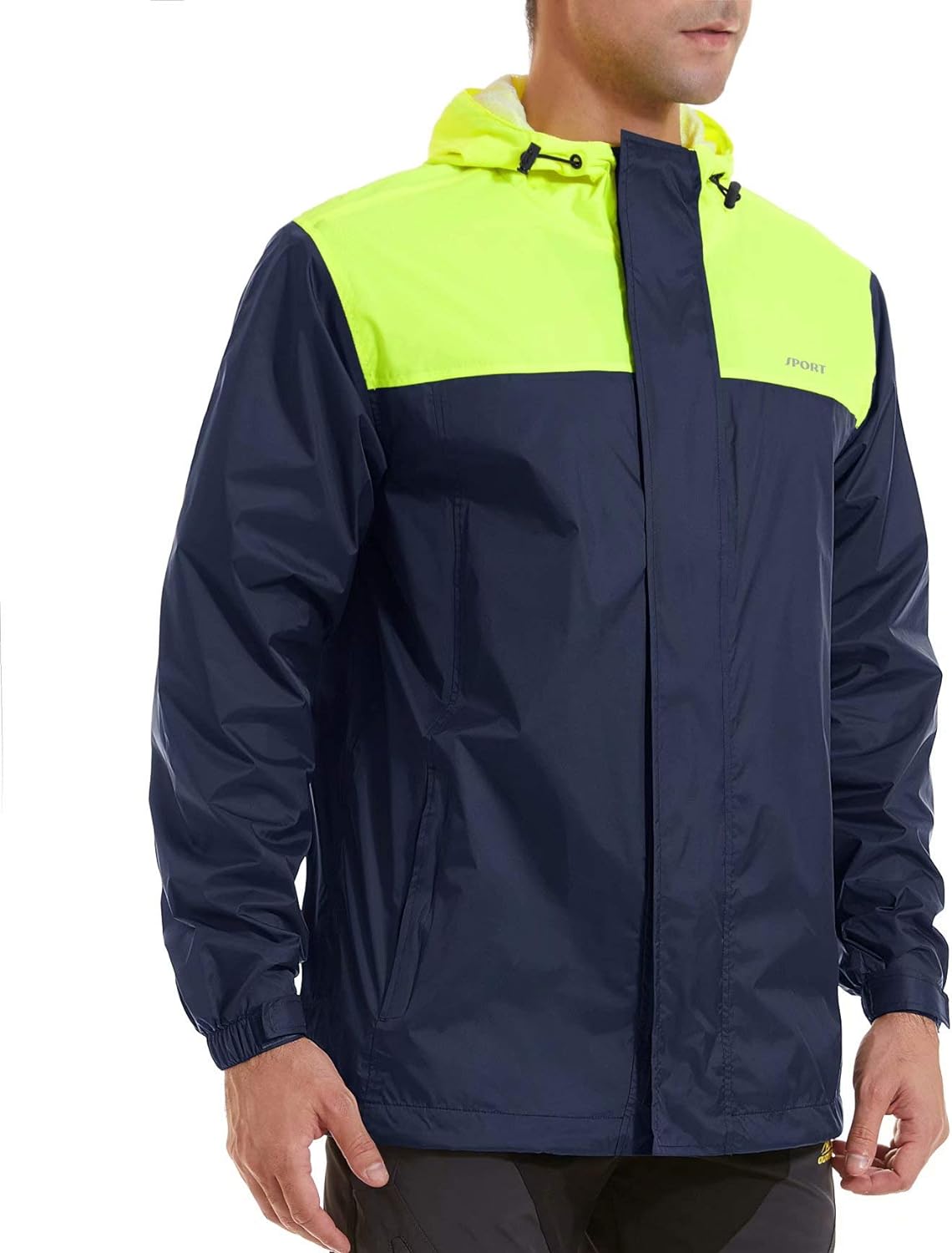 MERAKI Mens Water Resistant Raincoat Brand
