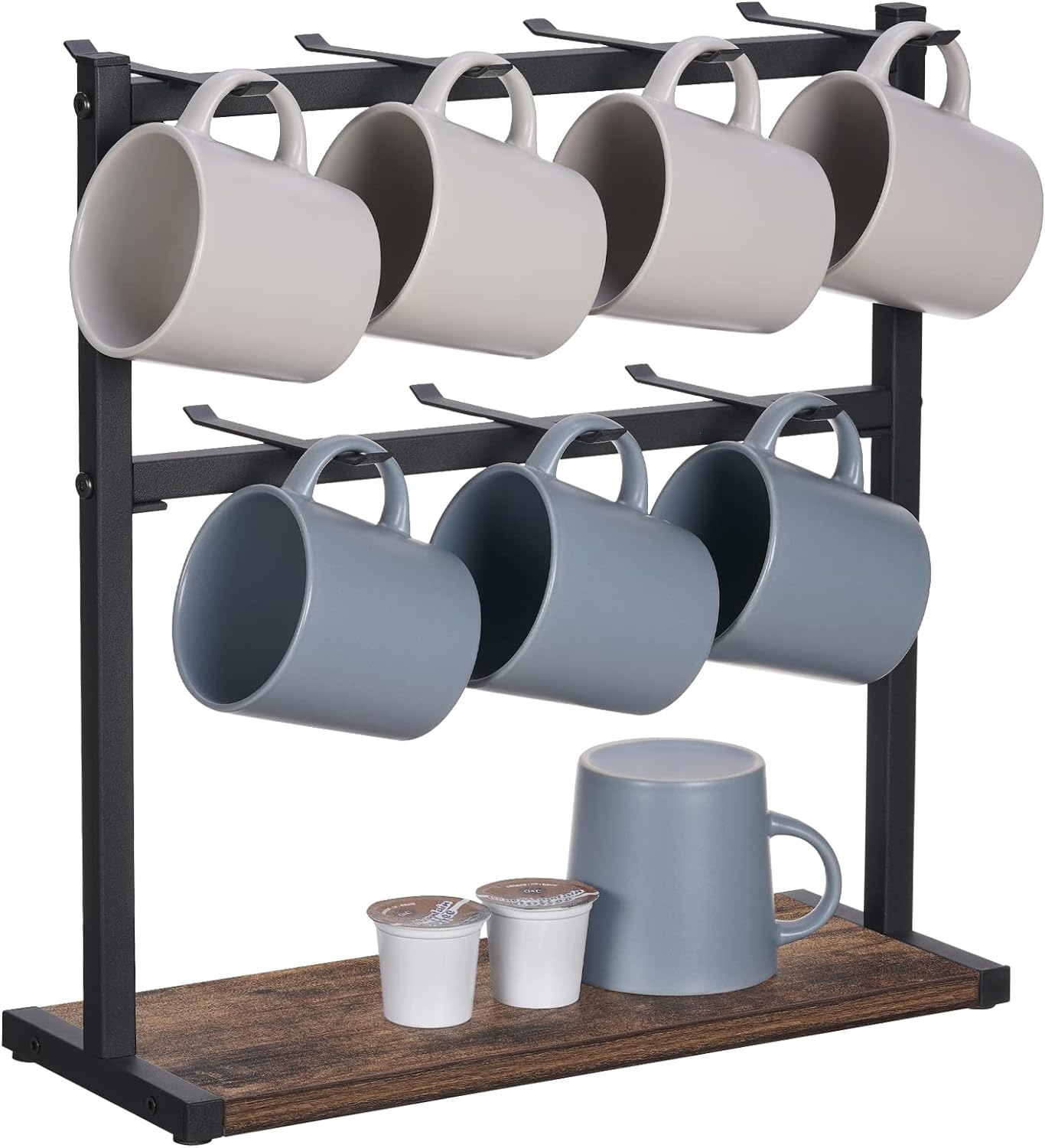 Solid Wood Mug Holder Mug Rack Coffee Cup Holder Key Rack Mug Tree