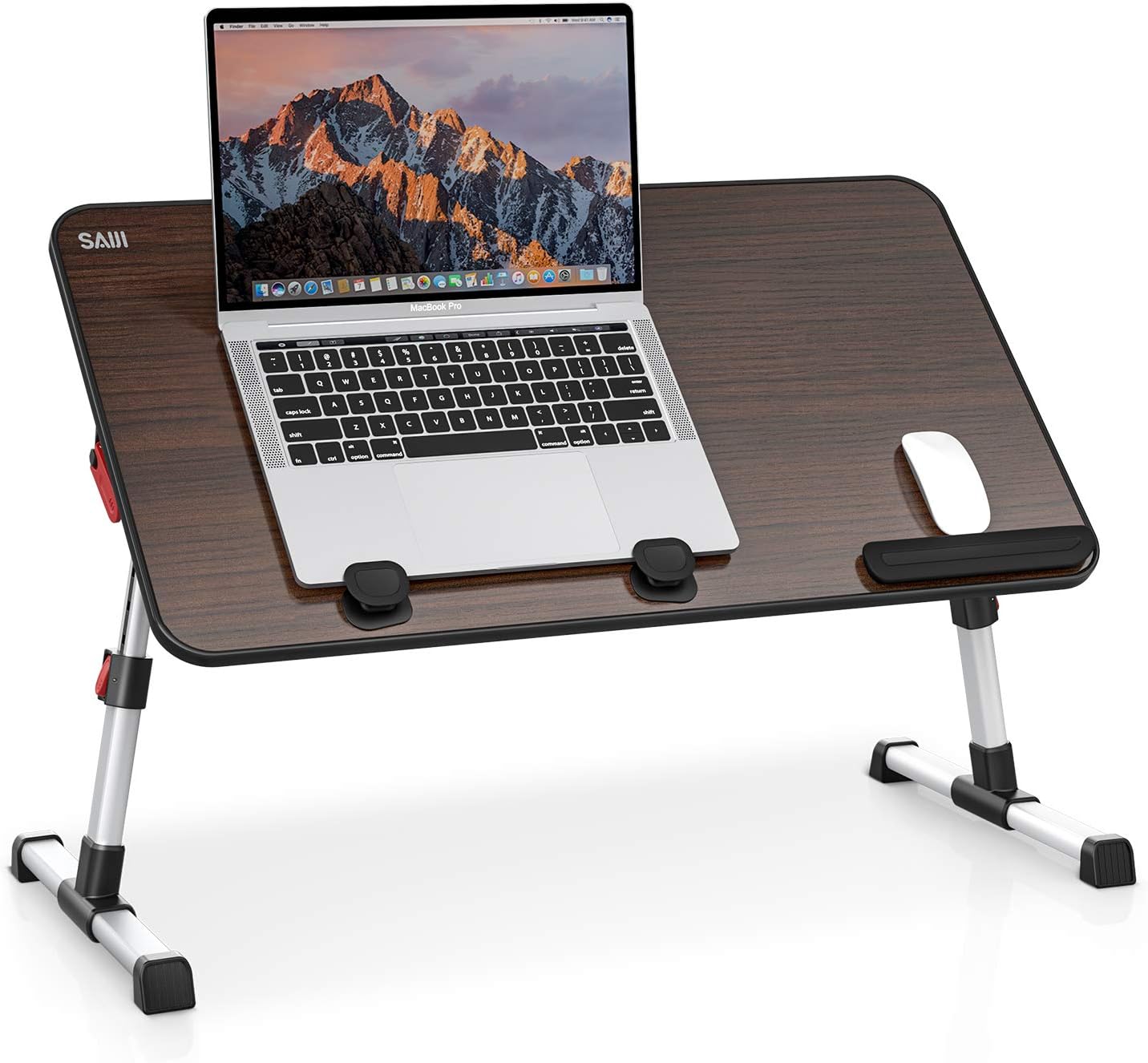 Laptop Stand Folding Computer Desk Table Adjustable Notebook Lap Tray For Bed Uk 