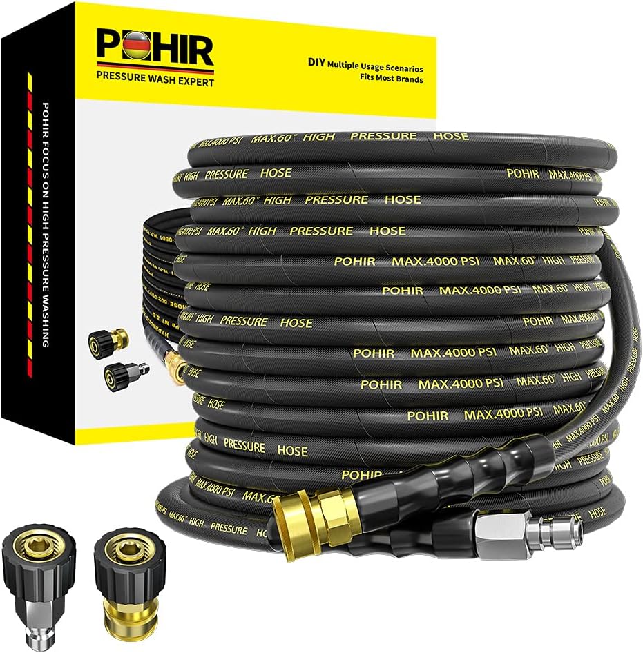 FREE SAME DAY SHIPPING 1/4" x 150' Flex Sewer Jetter Hose 4400 PSI - 150 FT 