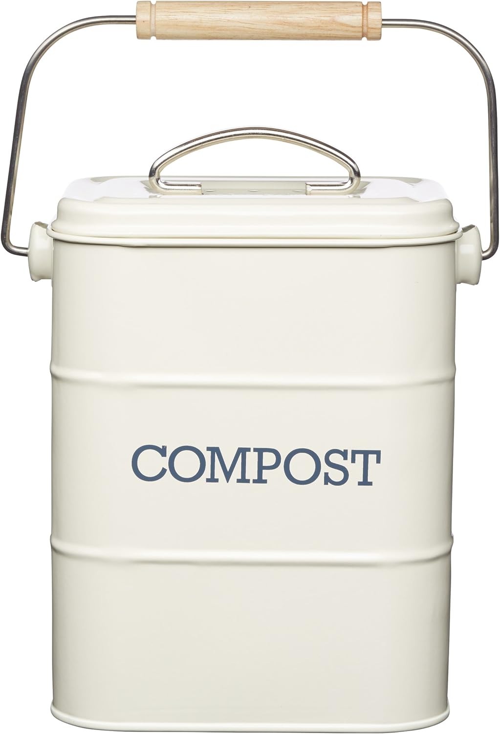 Xbopetda Stainless Steel Compost Bin for Kitchen Countertop,1 Gallon Compost Pail Black includes Charcoal Filter,with Lid and handle,Composter for Zero Waste Recycling Kitchen Compost Bin