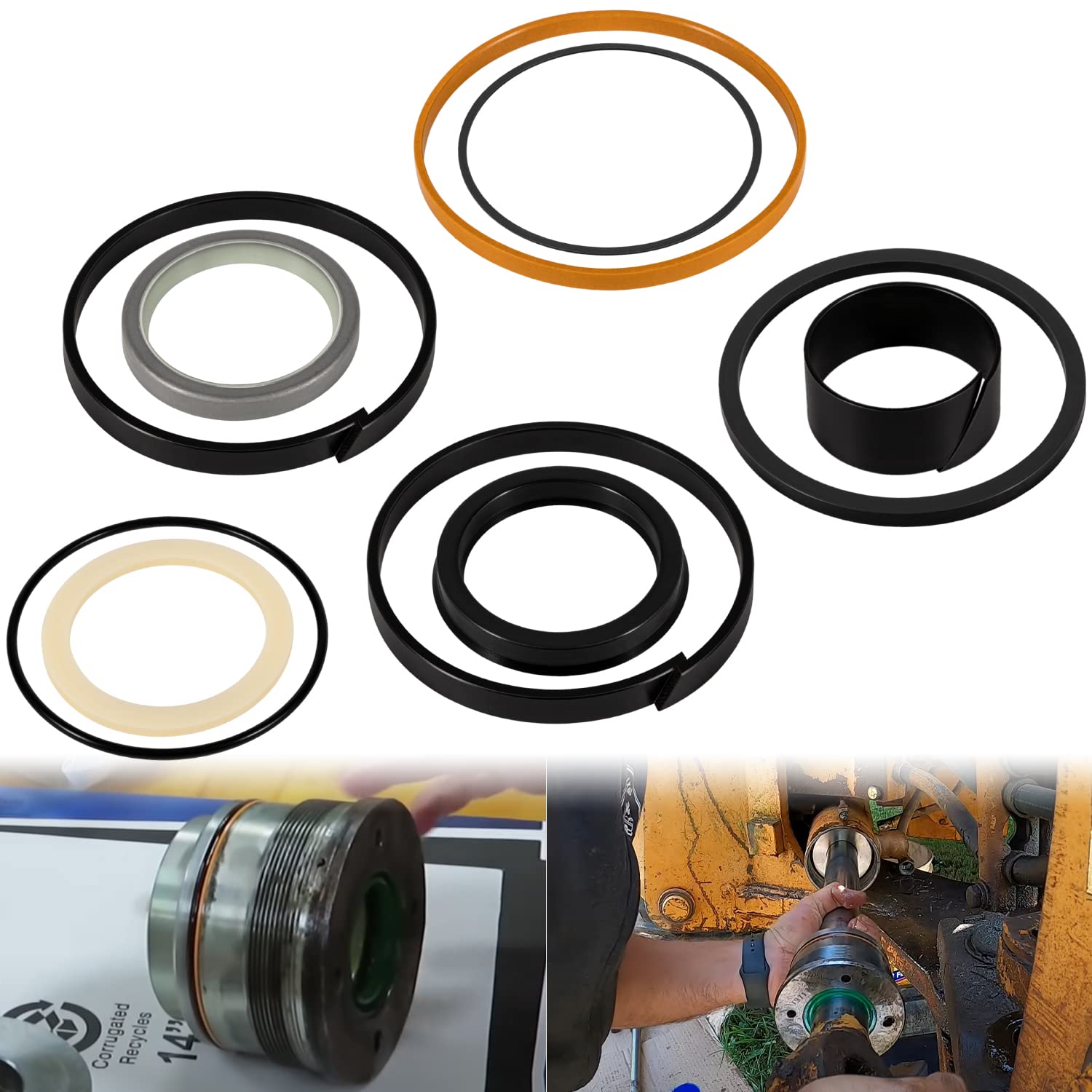 Hydraulic Seal Kit Backhoe Dipper Cylinder Case 480 580b 580 480c 450 350 for sale online 