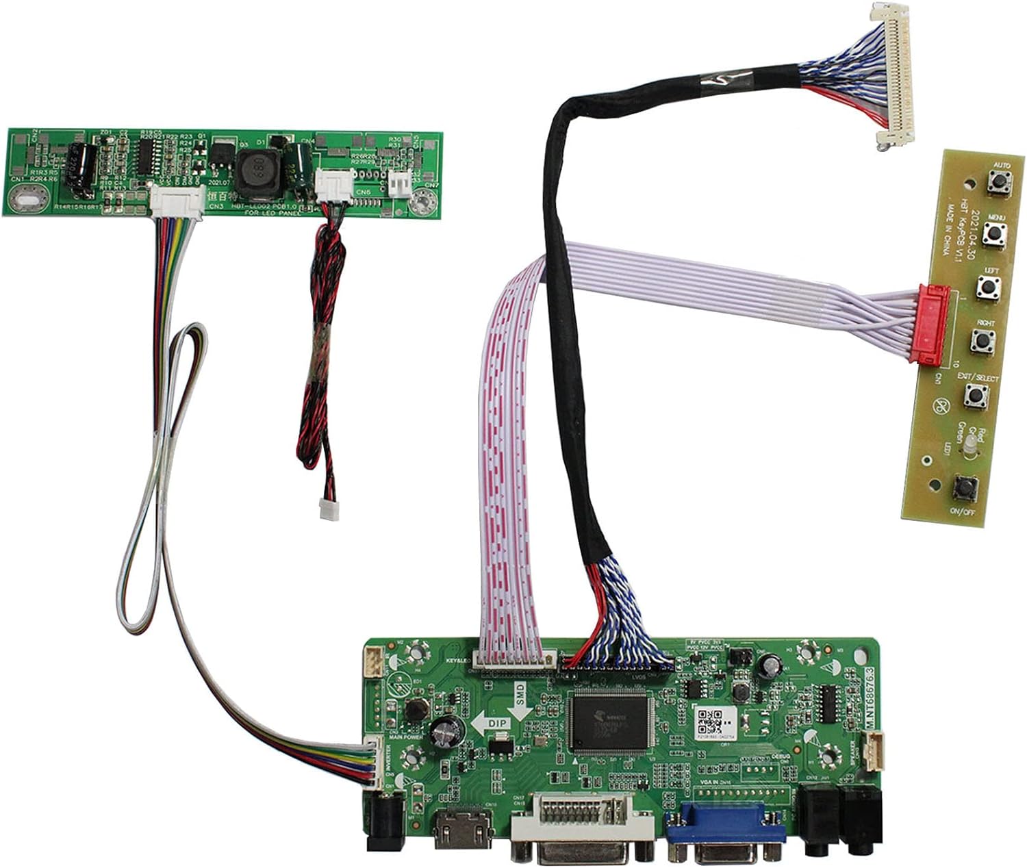HDMI VGA 2AV USB Audio LCD Controller Board for 15.6" B156HW01 1920x1080 LCD