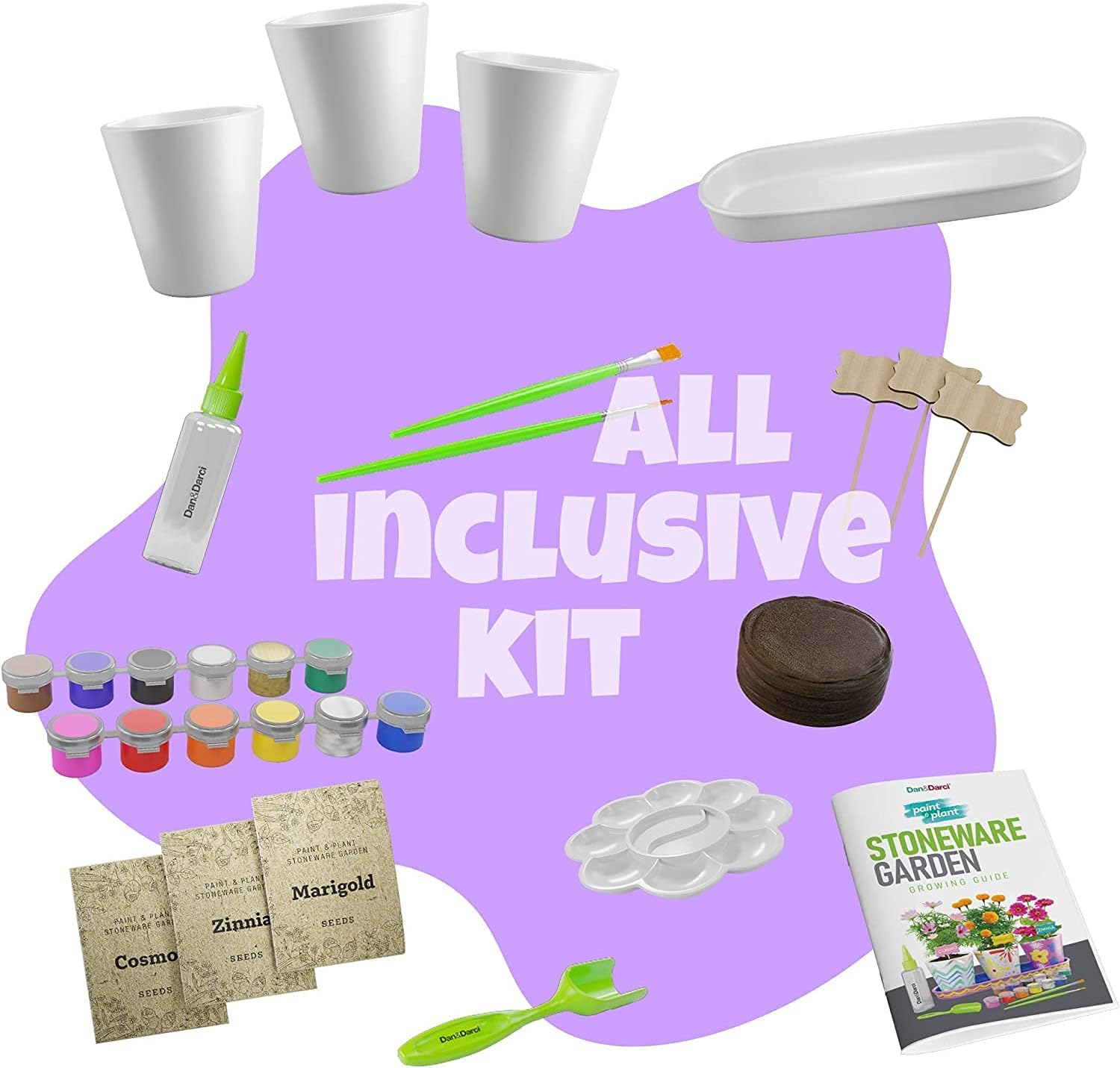 Growing Plants & Seeds Accessories Set Pots Indoor Garden Science STEM Toys Gift Crafts Birthday Arts Kits Ages 4 5 6 7 8-12 Year Old Boys Girls Climaxfy Flower Gardening Supplies for Kids