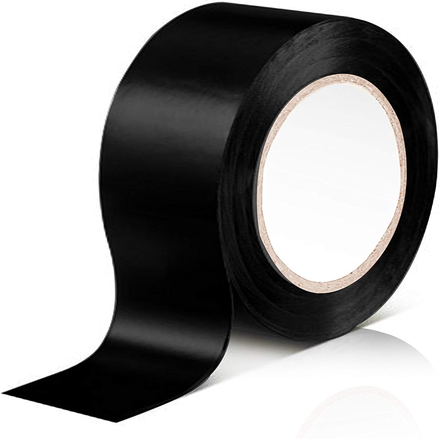ADHES Electrical Tape Black Electrical Tape Strong Adhesive 0.75inch by 65.6feet Pack of 5Rolls