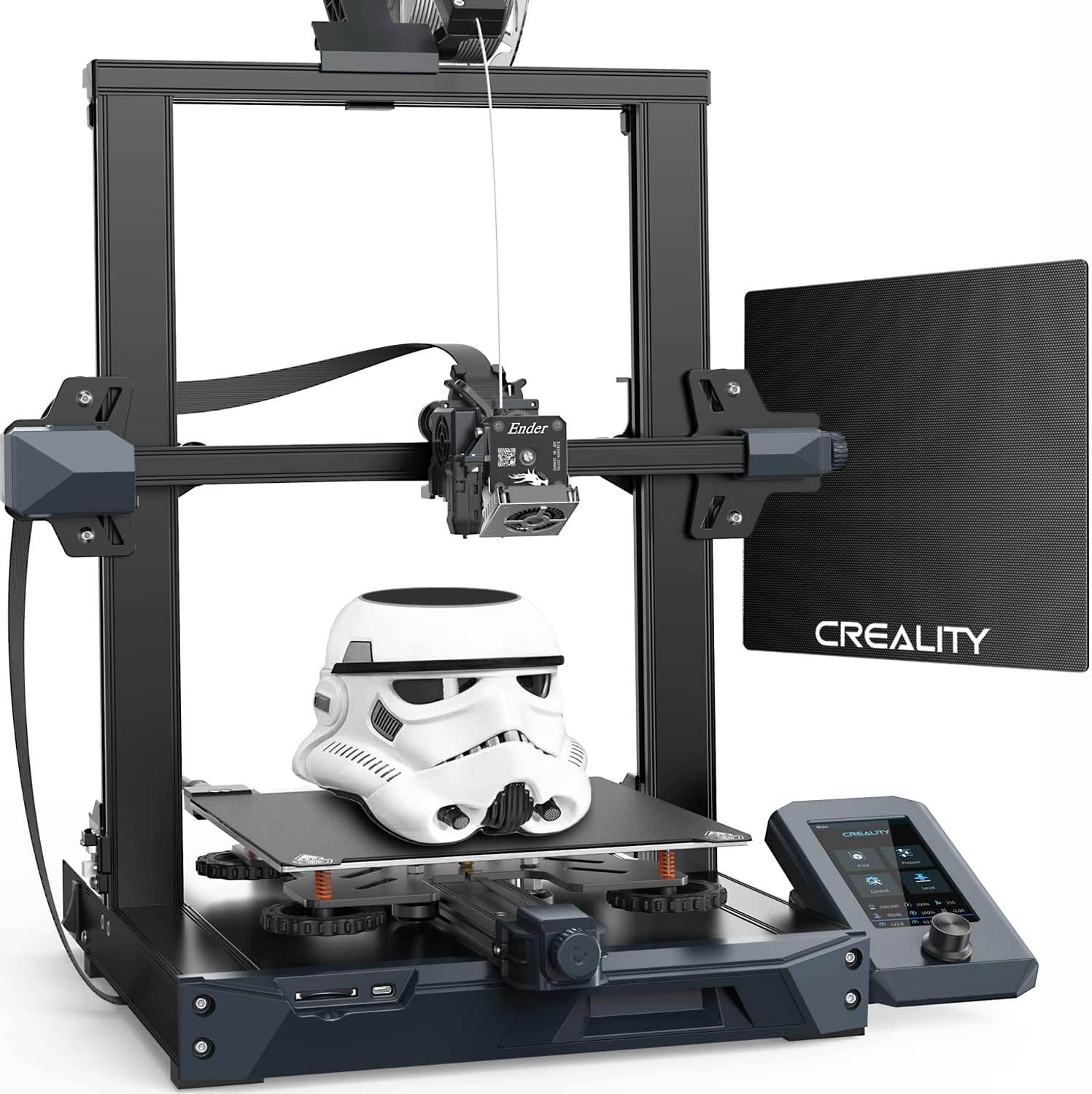 Creality Official 3D Printer Ender 3 8.6x8.6x9.8in DIY FDM Printer with UL Certified Meanwell Power Supply and Resume Printing Function for Beginner and Pro