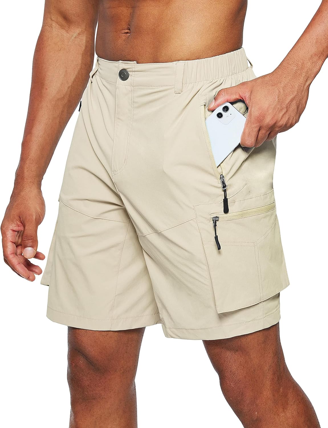COOFANDY Mens Classic Fit Cargo Shorts Quick Dry Stretch Work Shorts for Hiking Camping Travel