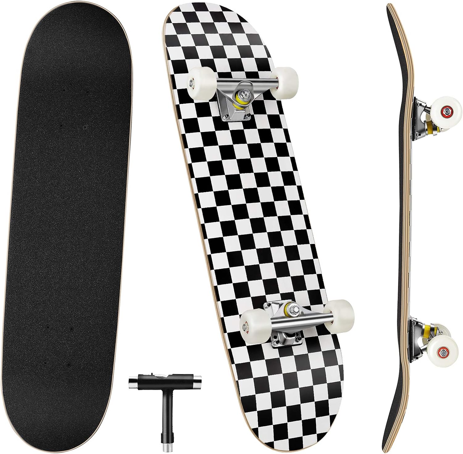 Details about   Skateboards for Beginners 7 Layer Canadian B 91 Complete Skateboard 31 x 8 