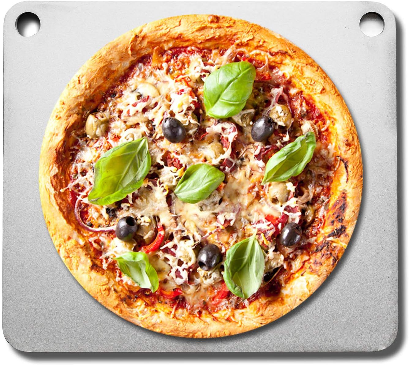 1/4" Seasoned Steel Pizza Baking Plate .25" A36 Steel 1/4" x 16" x 22"