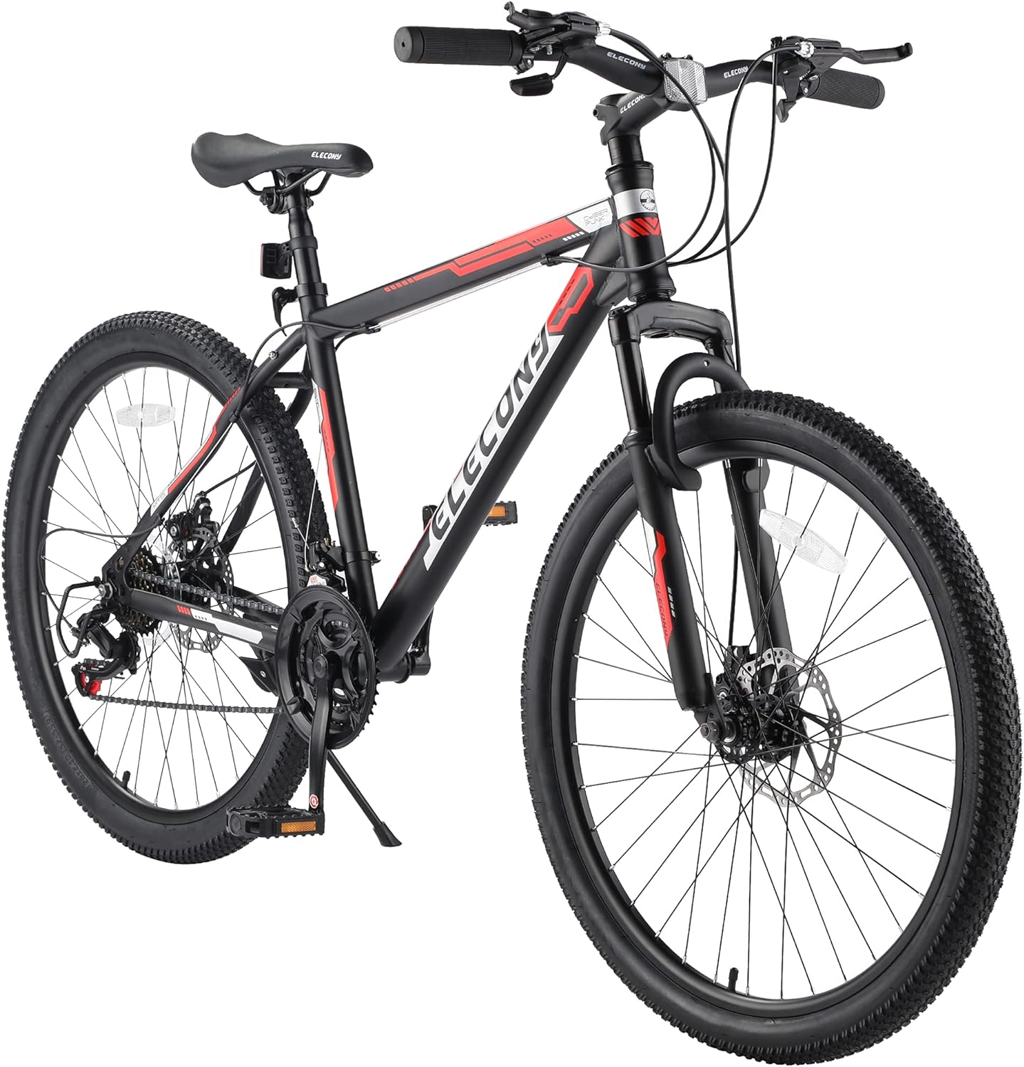 Mountain Bike Mens 26" Wheels 21 Speed Carbon 17" Frame Bicycle Disc Bicycles 