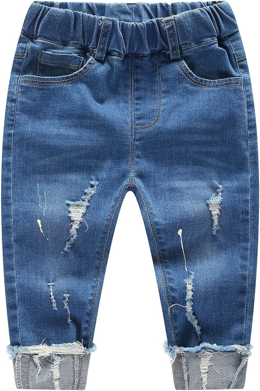 Boys jeans denim warm lined ribbed waist M S Baby 12 18 24 months 2 3 years 