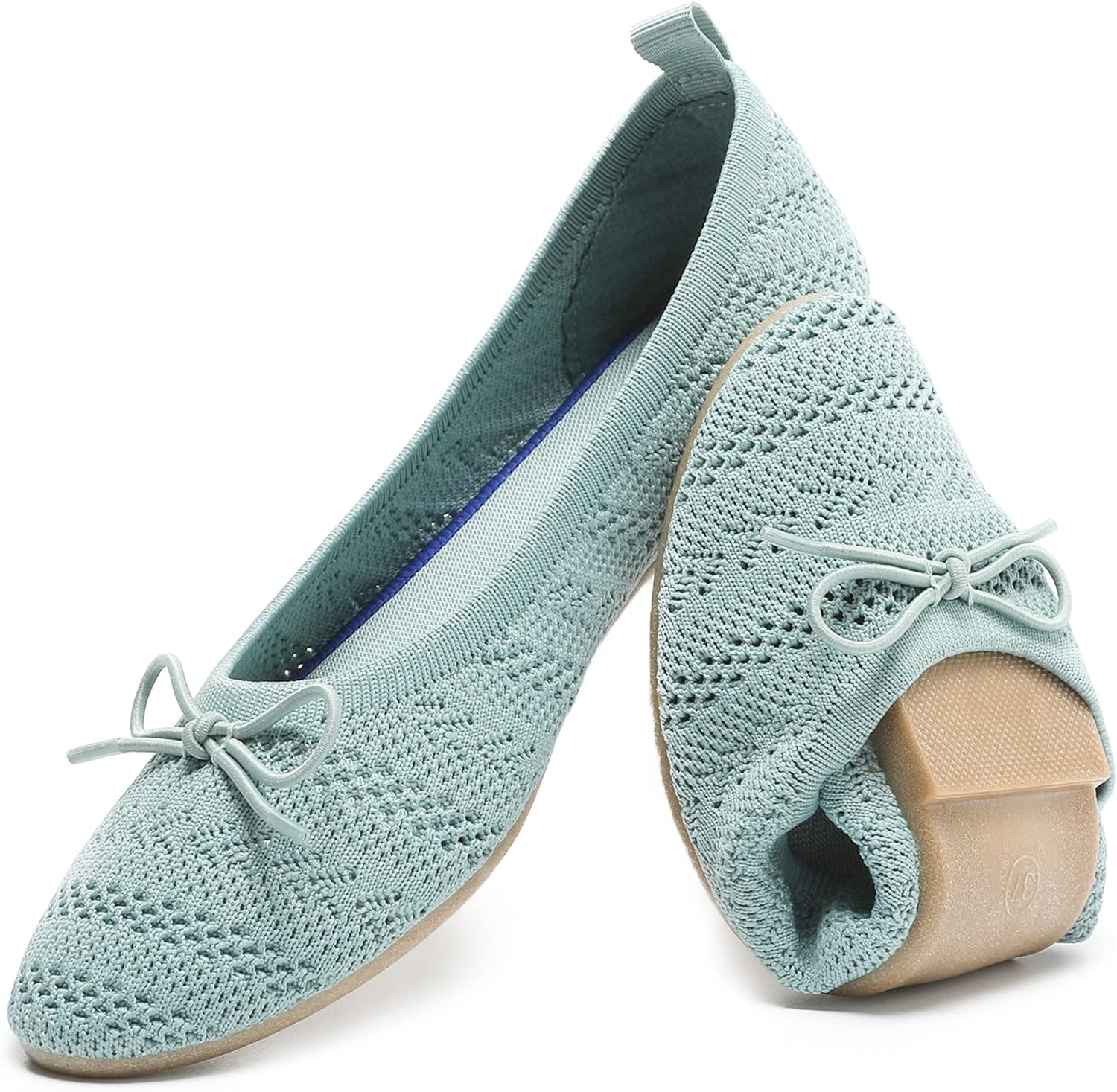 Women Shoes Crochet Flat Lace Mesh Slip On Ballet Ballerina Round Toe Flip Flop 