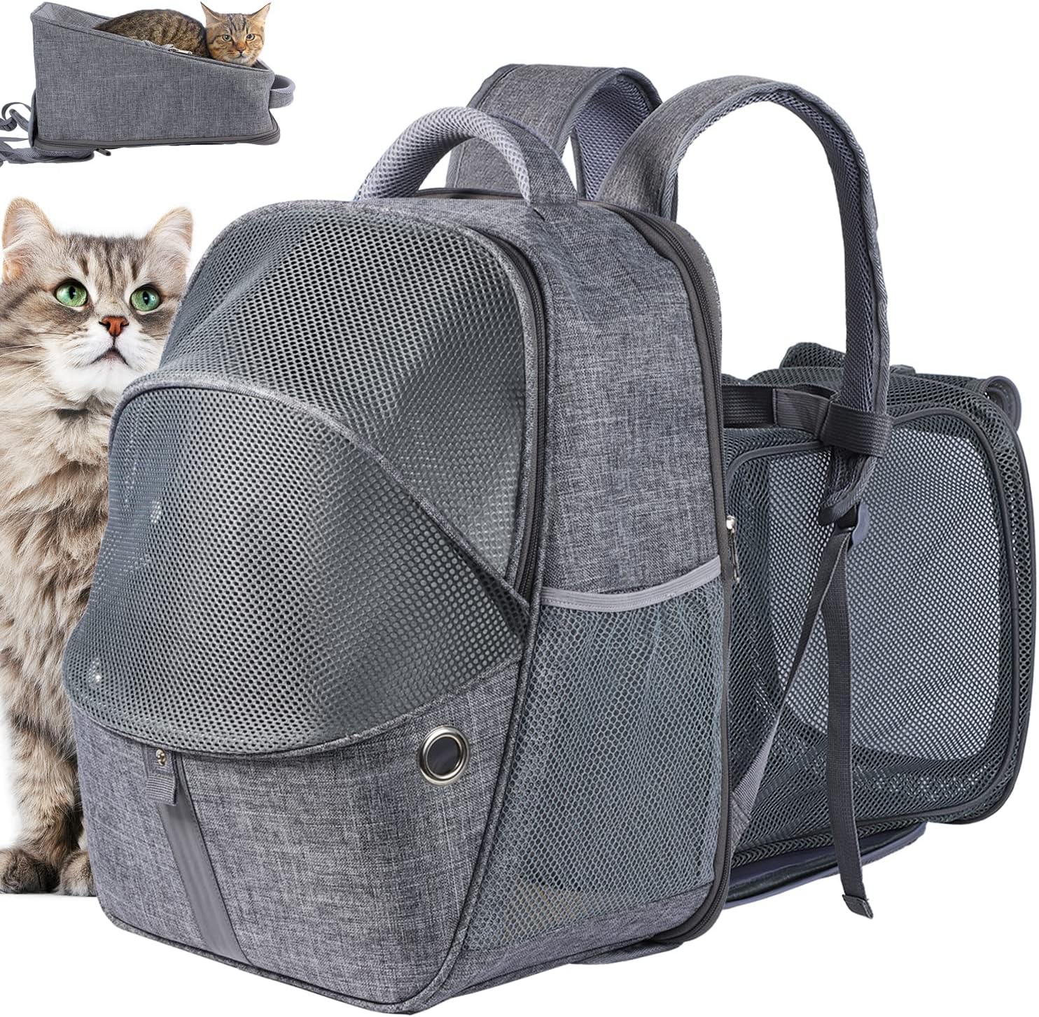 Travel Pet Backpack Dog Cats Carrier Soft Bag Puppy Outdoor Riding Hiking Bags 